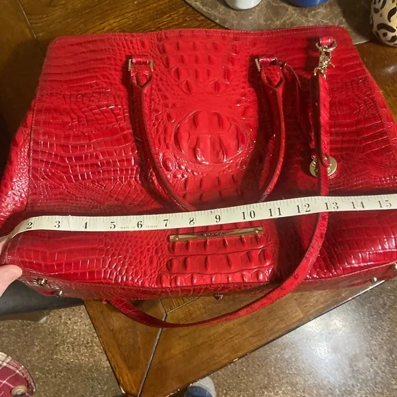 Reddish/maroon Brahmin Purse Tote Handbag - Picture 4 of 9